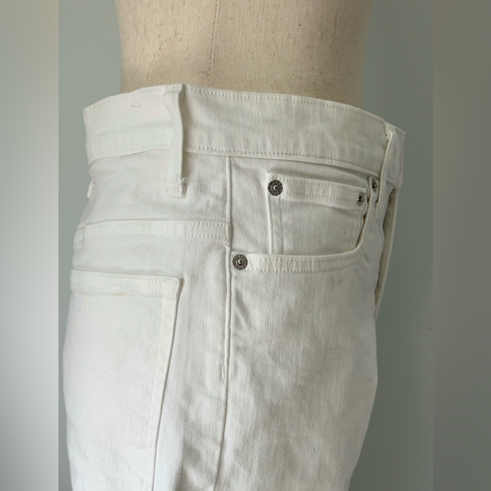 J.Crew White wide leg Cropped Denim Jeans - Picture 2 of 11